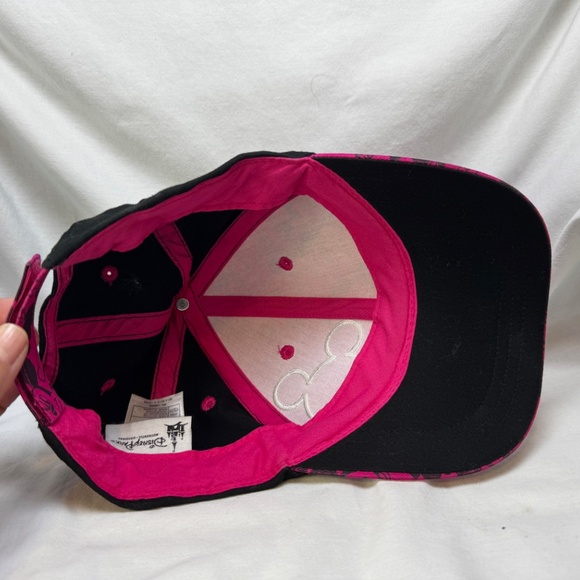 Disney Parks Micky Mouse Baseball Cap Youth Pink Fuschia Rhinestone Bling Adj - Picture 7 of 7